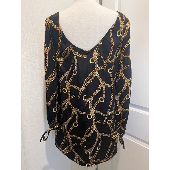MILLY of New York Simone Chain Print Silk Tunic Dress Size 6 US $395 New - Picture 4 of 13